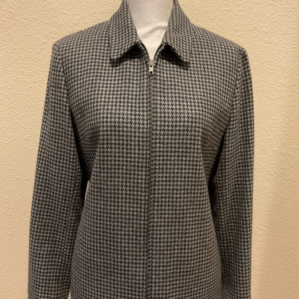 Ralph Lauren 100% Wool Houndstooth Jacket